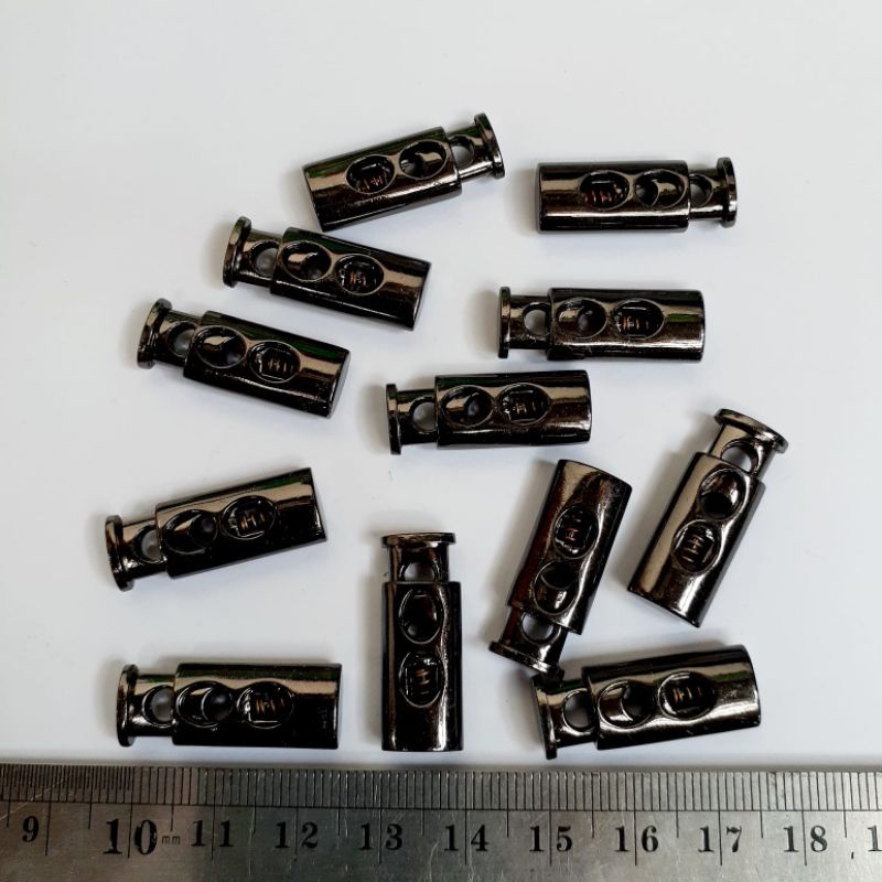 Stopper Cord Lock End Buckle Asecories Garment Jaket Tas Tali Masker Sepatu Besi Nikel Bukan Plastik