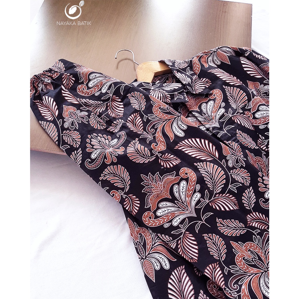 NEW ARRIVAL - Rok Couple Kemeja Batik Lengan Panjang AUDI / Batik Couple Kondangan / Baju Couple Pasangan Rok Span Dan Kemeja Pria Lengan Panjang