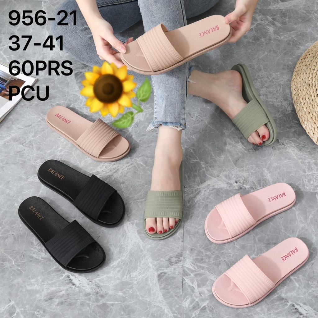 Sandal Karet Jelly Wedges Wanita import Model Terbaru Original Kekinian by AGUNG STYLE Balance 956-21