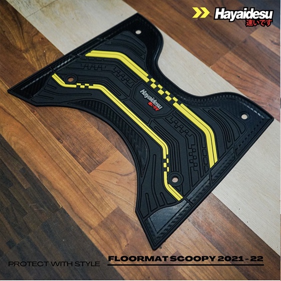 Karpet Motor Floor Mat NEW SCOOPY 2021-2022  Hayaidesu Body Protector Aksesoris Honda