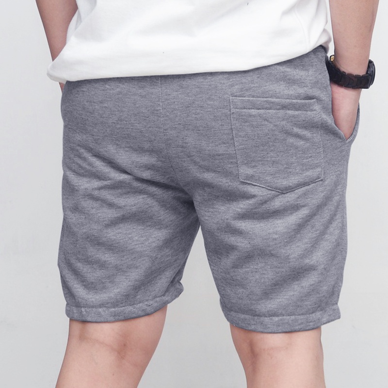 INSIGHTFULLY | Celana pendek Polos  Boardshort Broadshort walkshort sweatpants clana santai warna hitam