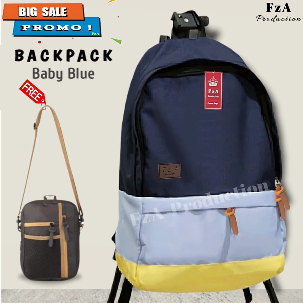 FzA Official - Tas Ransel Punggung Distro Casual Pria Wanita / Tas Ransel Laptop Backpack Original - BYBSL