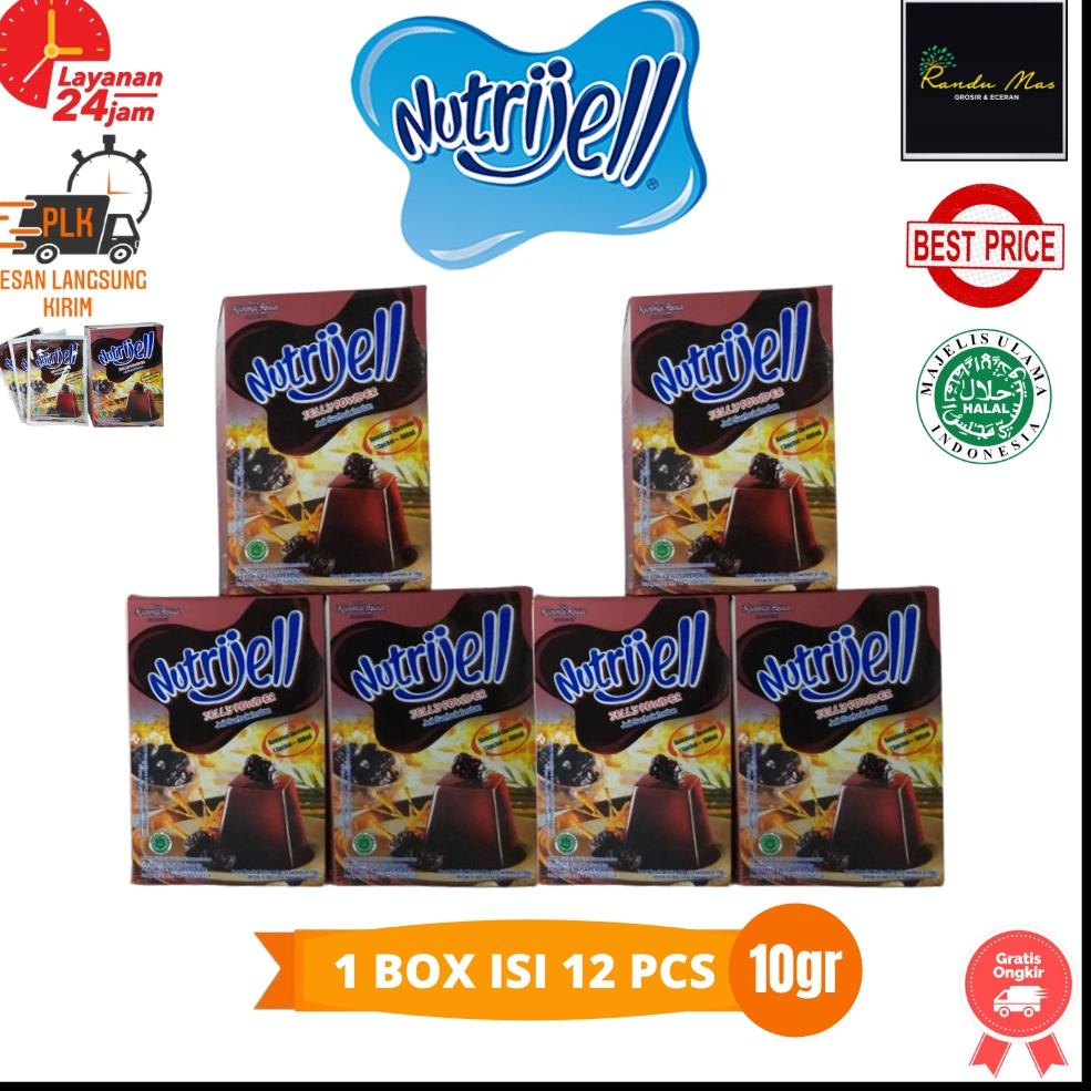 

<N-IBY) <☼) Nutrijell Agar Kurma Ajwa 10gr 1 Box Agar-Agar Nutrijel Varian Buah Kurma Jelly Powder Kemasan Ekonomis <banyak diminati)