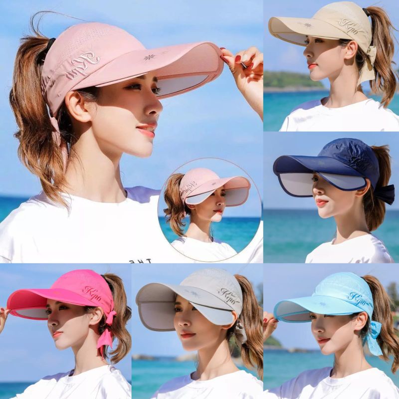 Topi Ploppy Golf Topi Wanita Visor Pelindung Sinar UV Produk Import