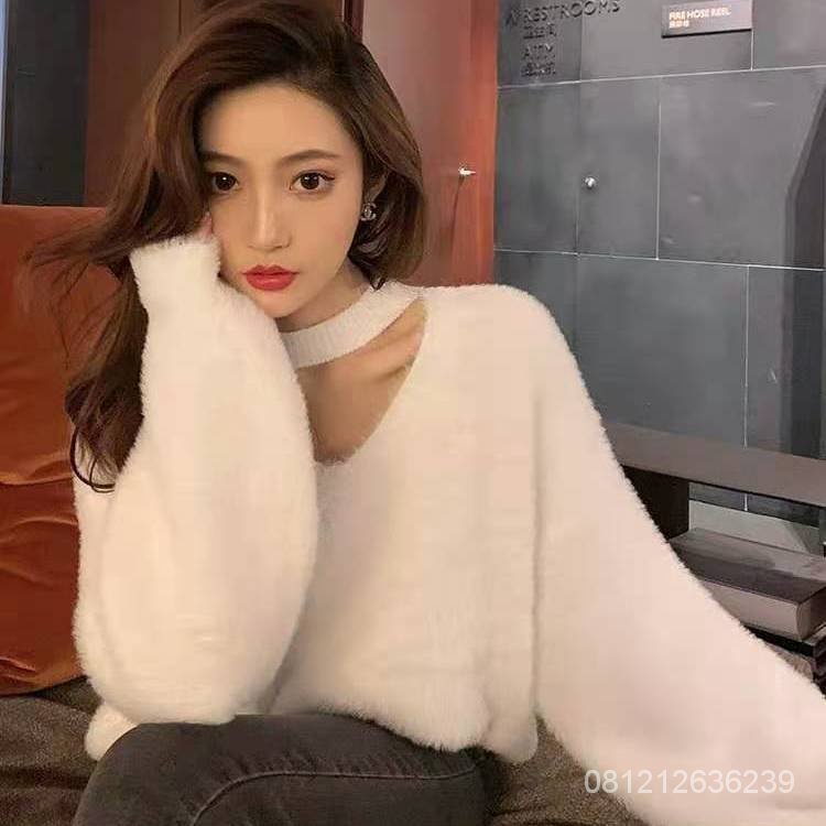 2022 Kemeja Bottoming Wanita Baru Dengan Sweater Di Dalam Sweater Longgar Musim Semi Dan Musim Gugur