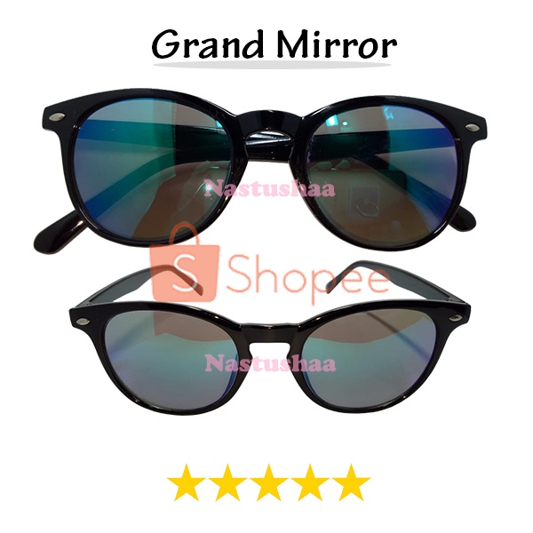 Kacamata Wanita Pria Anti UV400 Sunglasses Lensa Mirror Kaca Mata Hitam Fashion Gaya Unisex NOCASE