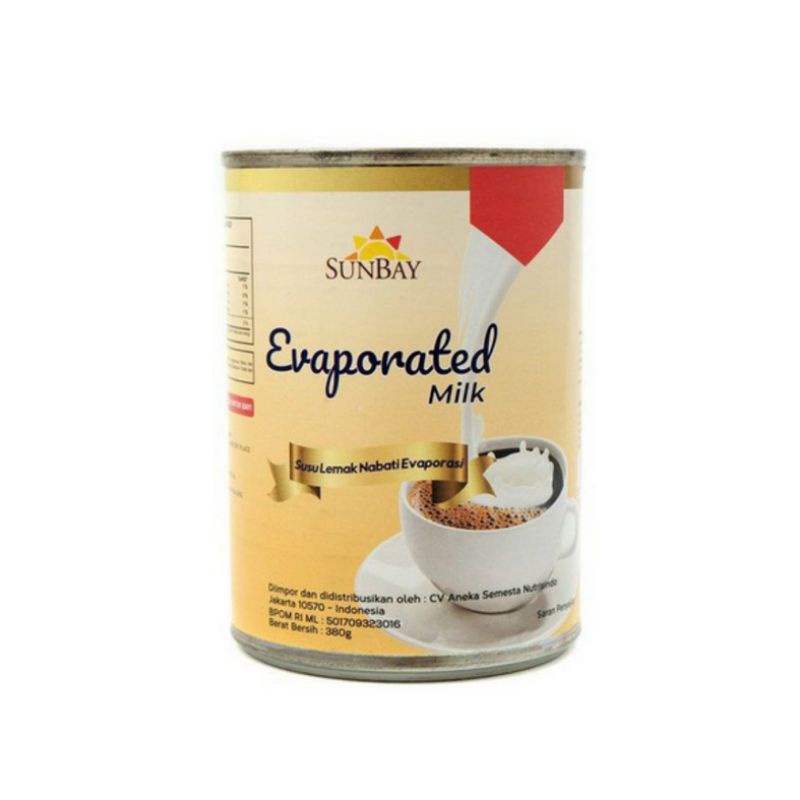 

Sunbay Evaporated Milk 380 gram/Susu Evaporasi