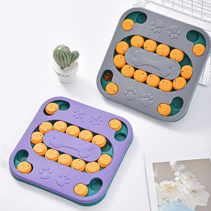 Mainan Puzzle Dispenser Makanan Untuk Pelatihan IQ Anjing Dan Kucing