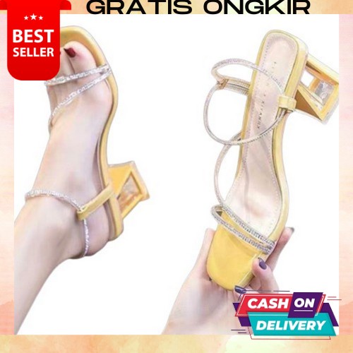 Heels Wanita Terbaru Hail Hil Perempuan Kekinian High Heels Impor Higt Heels Model Korea Sendal Hak 
