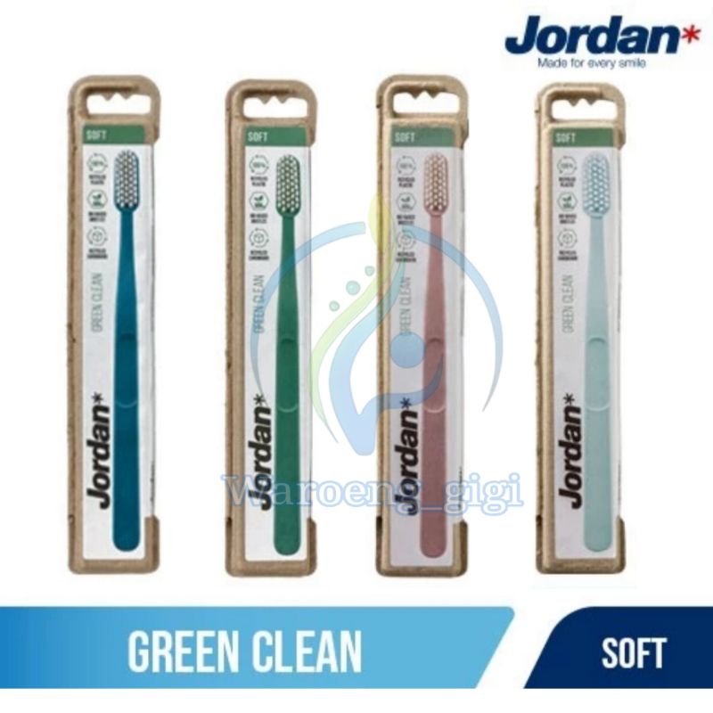 Sikat Gigi Jordan Green Clean Go Green Ramah Lingkungan