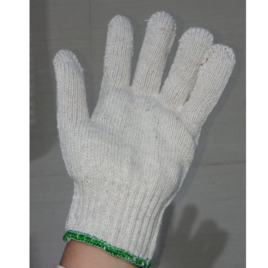 SARUNG TANGAN BENANG PUTIH / SARUNG TANGAN RAJUT / SARUNG TANGAN TUKANG KAIN WOL / 5 BENANG 8 BENANG / SARUNG TANGAN MOTOR / SARUNG TANGAN SERBAGUNA