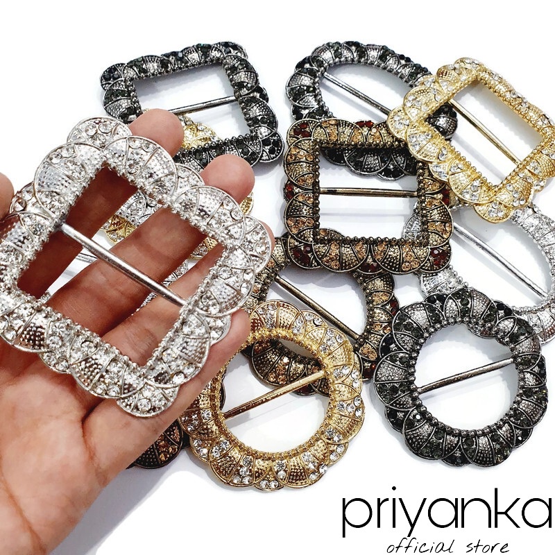 Gesper Ring Rok Lilit Premium Baja/Gesper Plat/Gesper Kain
