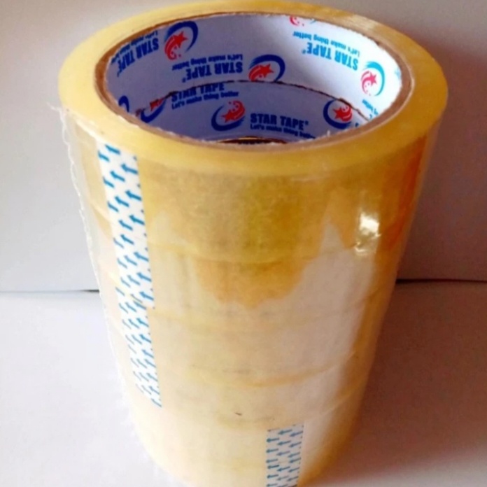 

Isolasi 24mm x 60yard Merk Star Tape(12pcs)