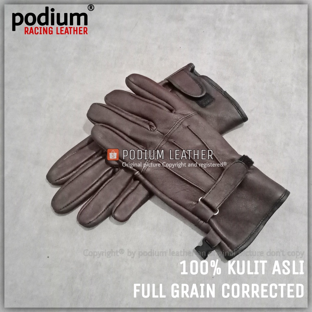SARUNG TANGAN KULIT MOTOR ASLI WANITA PRIA GARUT PANJANG FULL FINGER ORIGINAL ASLI 100% DOMBA MUSIM 