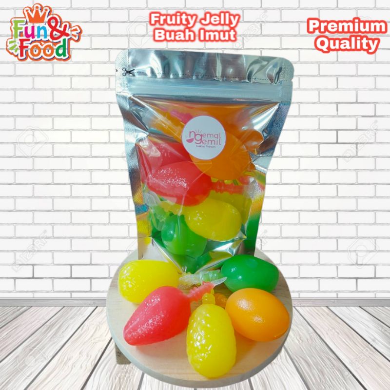 

Fruity Jelly Bentuk Buah Imut Puding Jelly Agar-agar Bentuk Buah Aneka Rasa Kualitas Premium