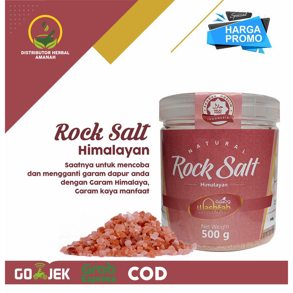 

100% Garam Himalayan | Rock Salt Himalayan | 500 gr