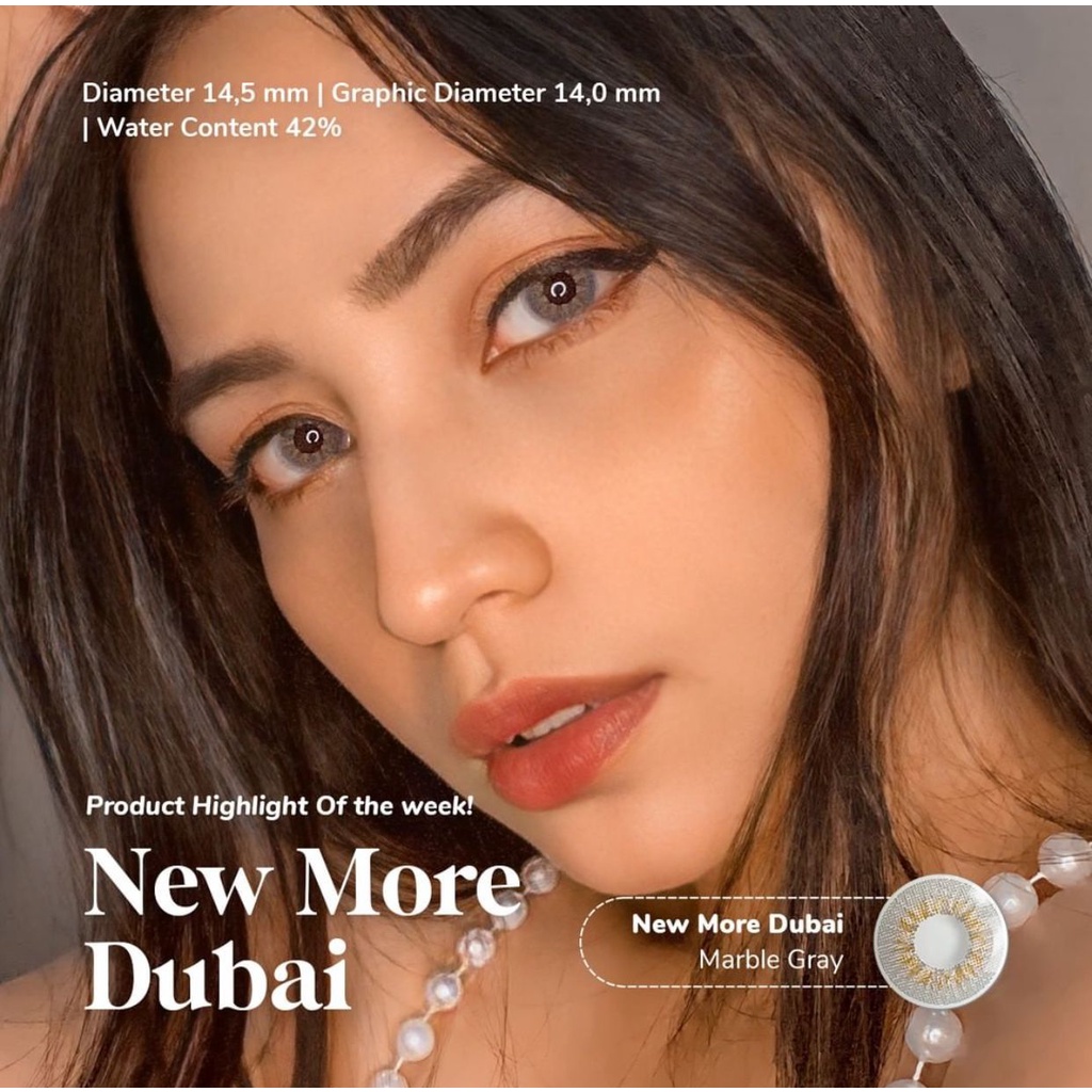 Softlens New More Dubai 14.5mm Minus 4.50 s/d 6.00 / FREE LENSCASE - KASIMURA