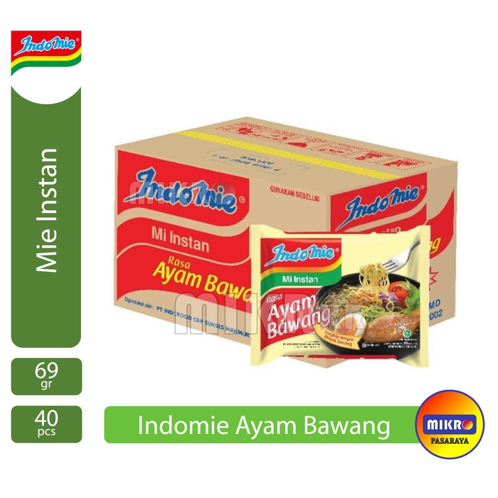 

Indomie Mie Instan [40 pcs / karton] 1 dus - Ayam Bawang AB