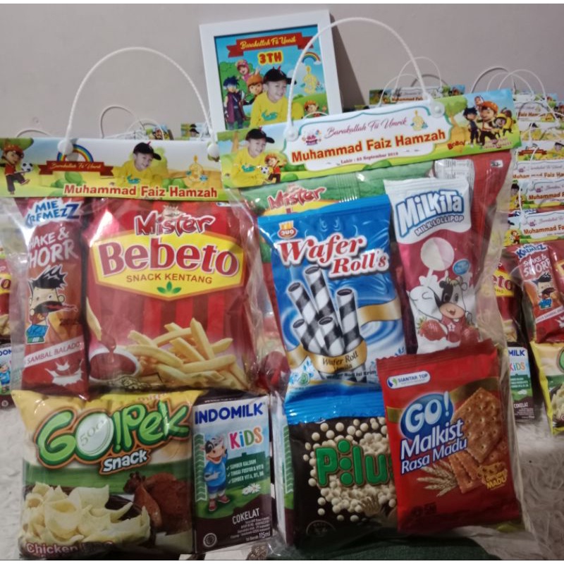 

paket snack ultah, khitan, syukuran murah berkualitas