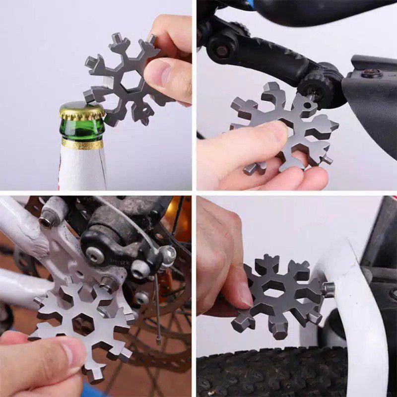 MJ88 KUNCI 18 IN 1 SNOWFLAKE MULTI TOOL MINI POCKET / KUNCI MULTI ORI SUPER MURAH