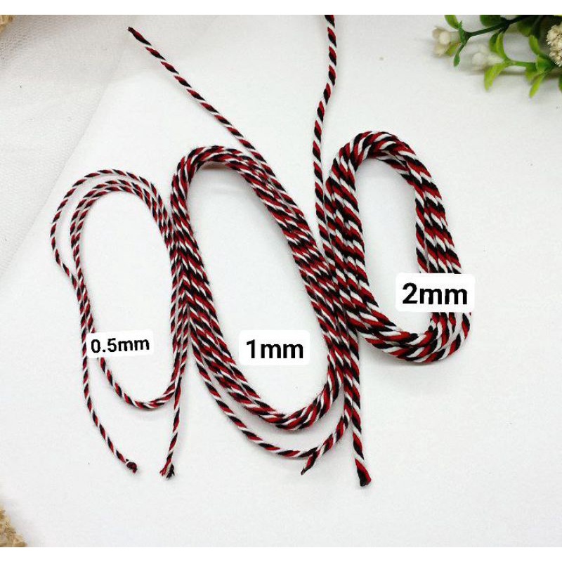 Gelang.id_yc Tali Tridatu 1m Bahan Gelang Kalung Benang Katun