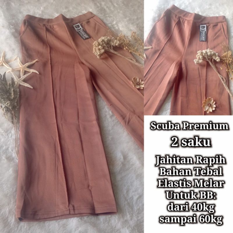 CULOT SCUBA HW PREMIUM TEBAL ELASTIS SIZE L FIT XL DARI BB 40KG SAMPAI BB 60KG / CELANA PANJANG WANITA KULOT ANTALIST HIGH WAIST PREMIUM MURAH / KULOT SCUBA CUBIT SIZE STANDAR ABG REMAJA WANITA / KULOT MURAH KULOT POLOS KOREA KOREAN STYLE / SHOLIHATSTORE