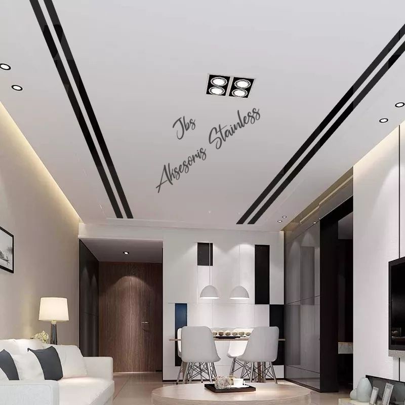 LIST PLAT STRIP BLACK MIRROR 15MM×305CM×T 0.8MM STAINLESS SS 201 LIST INTERIOR/DEKORASI
