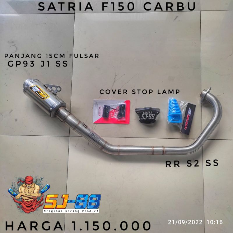 Knalpot sj88 fu fulset gp93 j1 rr s2 dan paket cover stop lamp