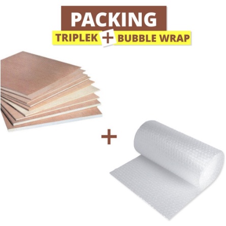 Ekstra Packing Triplek + Bubble (HANYA UNTUK TAMBAHAN KEAMANAN)