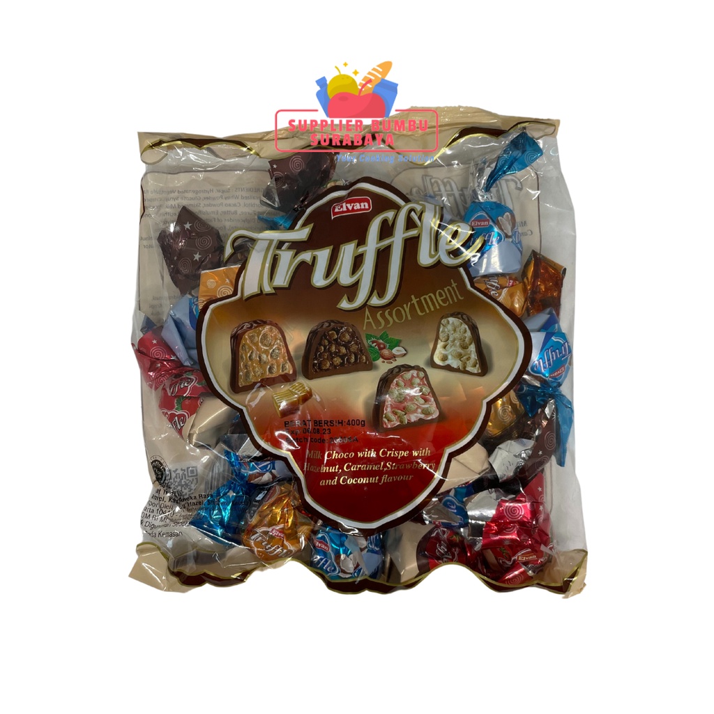 Elvan Truffle Chocolate Assortment 400g Coklat Aneka Rasa Halal