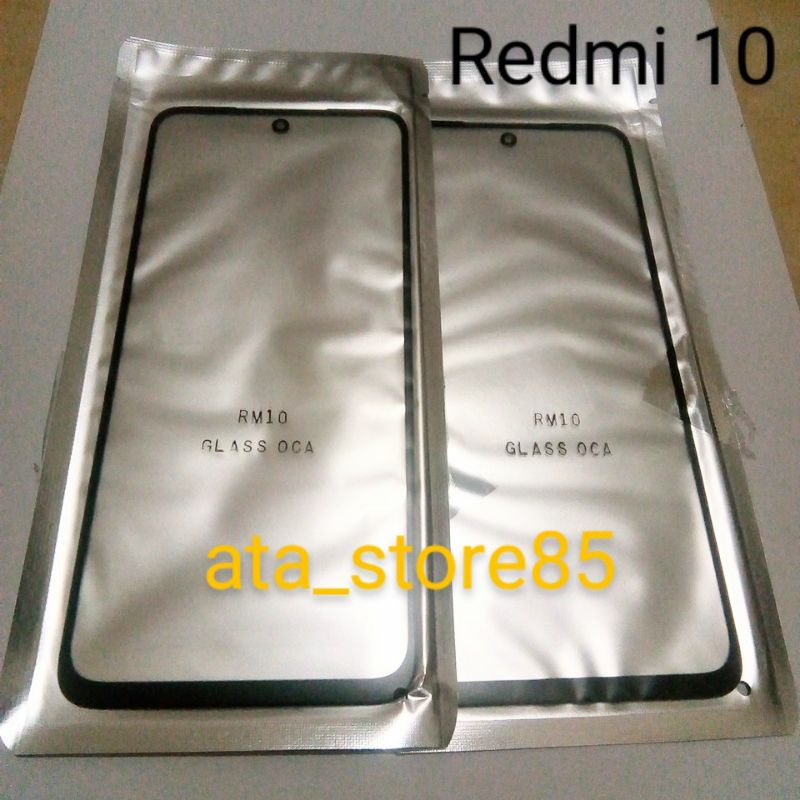 Kaca Depan Kaca LCD Xiaomi Redmi 10 | Redmi10 TS TC Touchscreen Glass LCD+Lem Plus Oca Kering Original