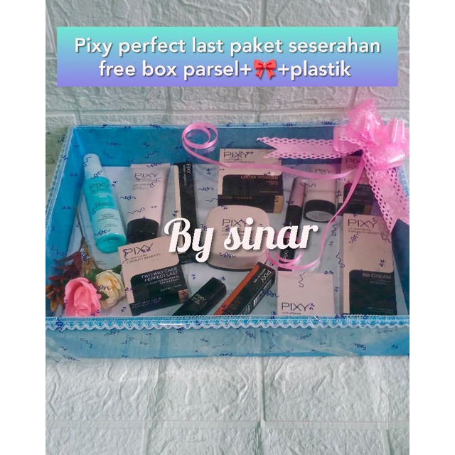 pixy perfect last paket seserahan free box parsel/paket seserahan pixy ekonomis lengkap/pixy paket m
