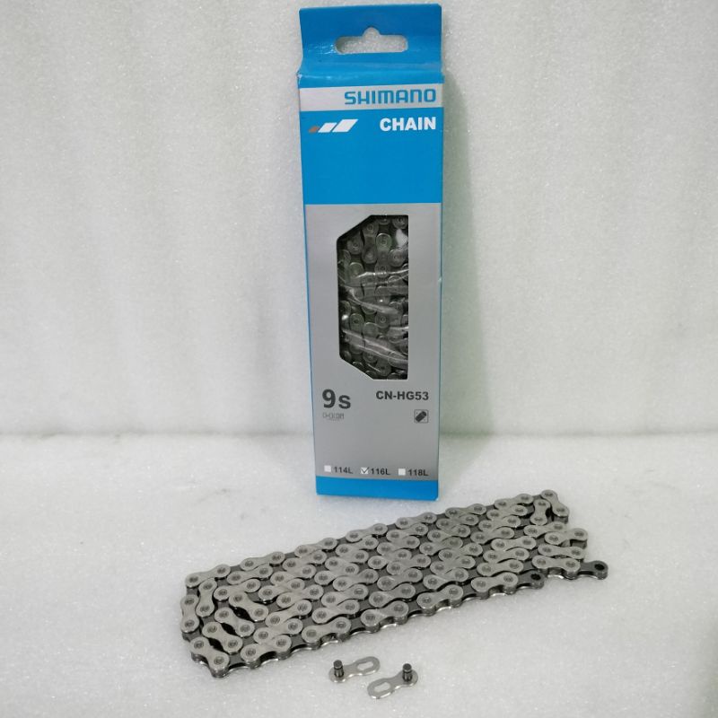 Rantai Sepeda Shimano CN-HG53 9 Speed Chain 116 Link Untuk MTB  Roadbike Sepeda
