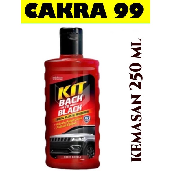Kit Back To Black Penghitam Plastik Trim Dan Dashboard Mobil 250Ml