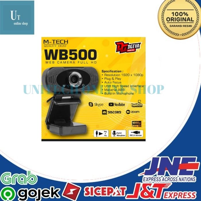 Webcam Mtech WB-500 1080P Full HD