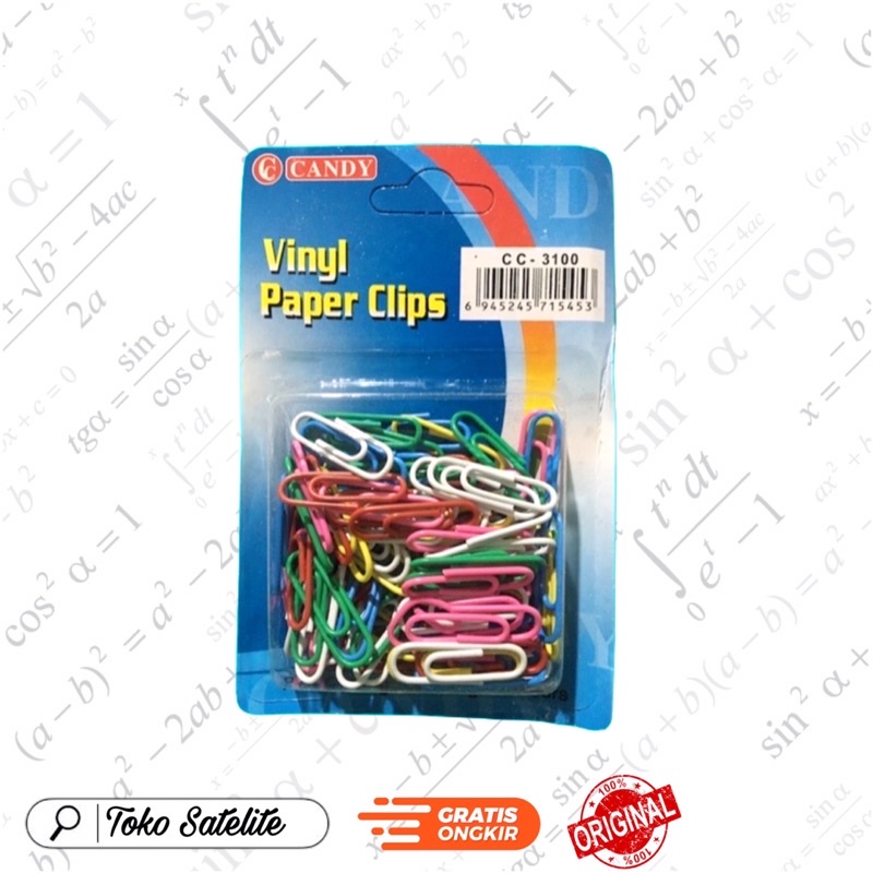 

Klip Kertas Paper Clip Warna Warni 100pcs Candy