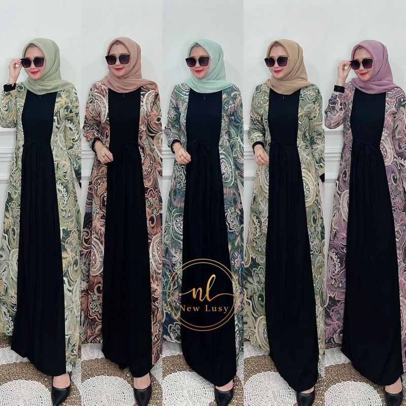 mallow dress,ORI new lusy,gamis new lusy,gamis 2022,baju muslim