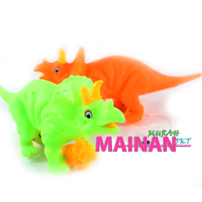 MAINANKEI MAINAN ANAK MURAH DINO TRITOP OCT7230 MAINAN ANAK DINO TARIK MENGGENDONG BAYI DINO