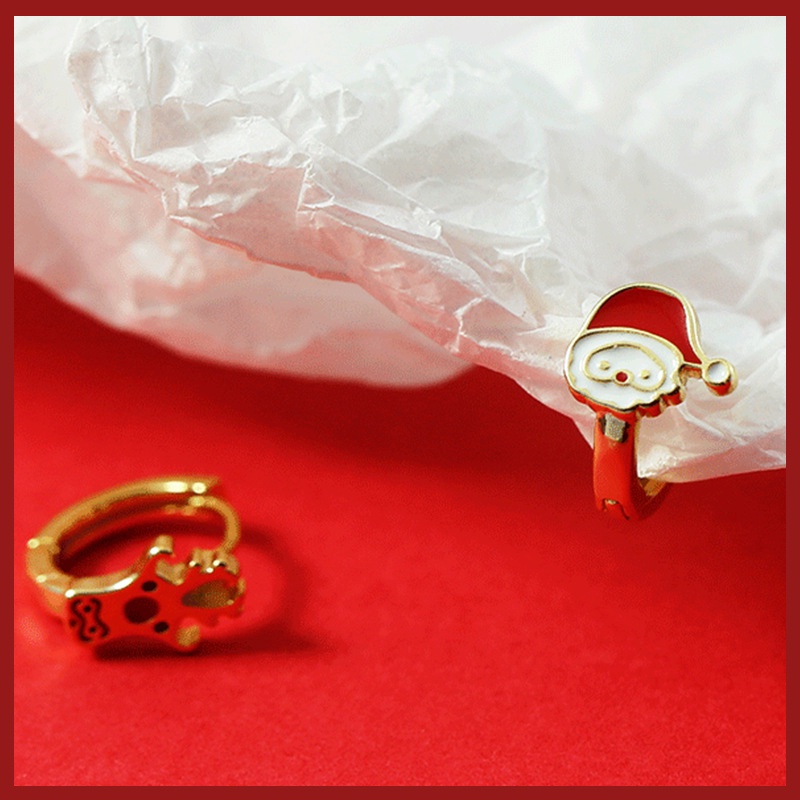 Anting Tusuk Sterling Silver 925 Model Rusa Natal Untuk Wanita