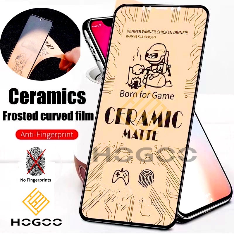 CERAMIC MATTE GLASS DEPAN IPHONE 6 7 8 6S PLUS X XR XS MAX 11 12 13 14 PRO MAX 12 13 MINI 14 PLUS