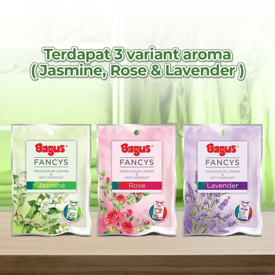 Kamper pengharum lemari pakaian anti Ngengat Bagus Fancys Jasmine 60gr