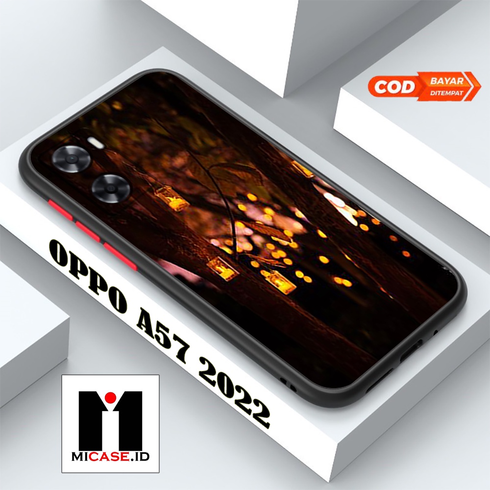 Case OPPO A57 2022 - Casing OPPO A57 2022 Fashion Case Terbaru 2022 MI.CASE [ LAMPU ] Soft Case Glas