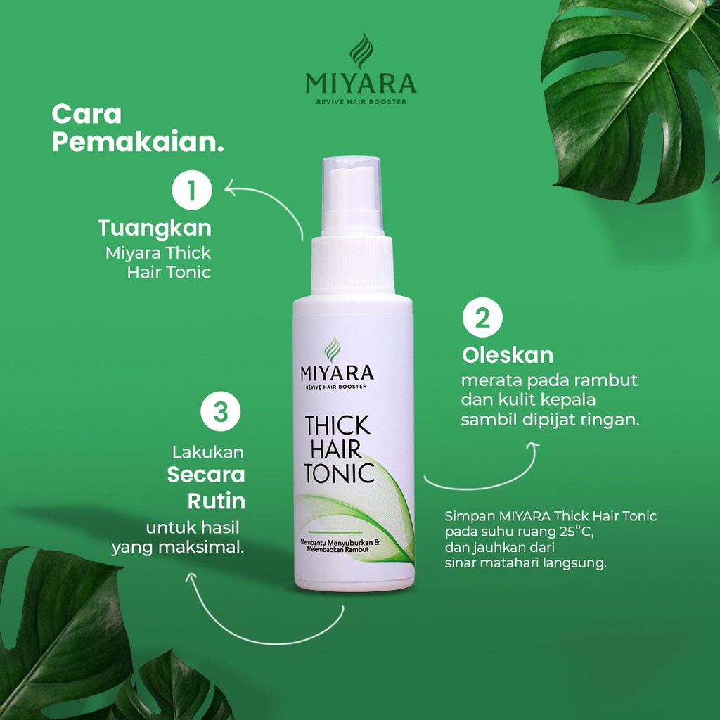 MIYARA HAIR TONIC HAIR TREATMENT PENUMBUH RAMBUT PERAWATAN RAMBUT RONTOK ANTI KETOMBE ORIGINAL BPOM