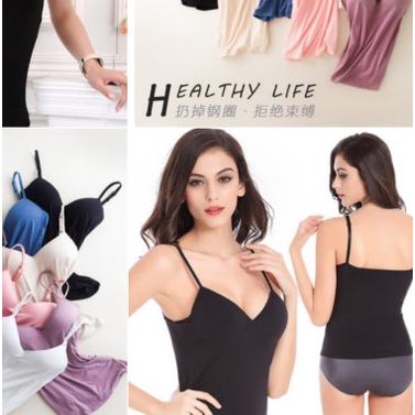 Tank Top Camisole Tanktop Bra Busa Dalaman Baju Atasan Wanita Seksi