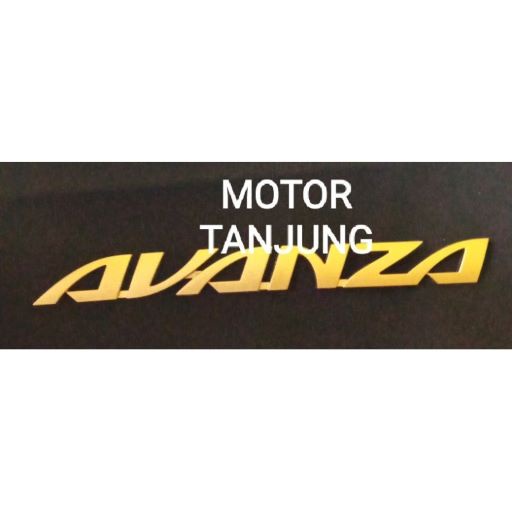 EMBLEM TULISAN AVANZA ORIGINAL chrom