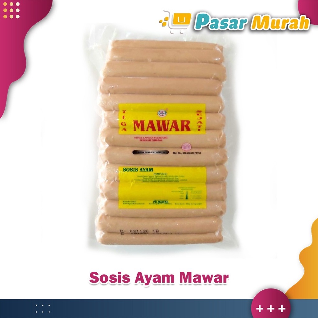 

Sosis Ayam Mawar 950 Gram