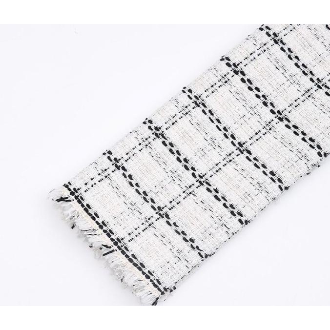 Korean Tweed Wrapping Square/kain tweed akrilik import/Kain Bunga/Kain