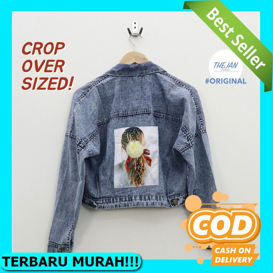 Jaket Wanita Korea Import Cwe Distro Cewek Jins Uo554 Jaket Levis Yw154 Off White Station Best Sell 