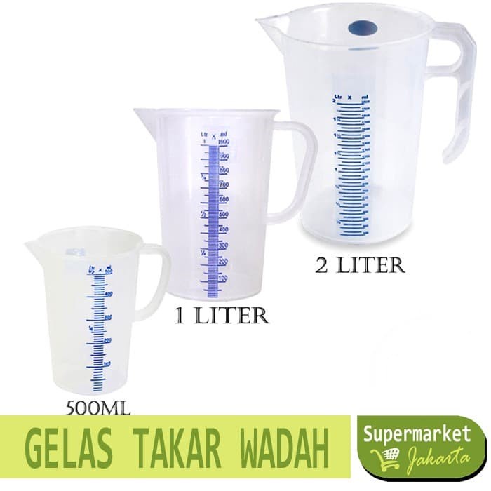 GELAS TAKAR SCARLET GREENLEAF 1L 2L 3L 5L 250ML