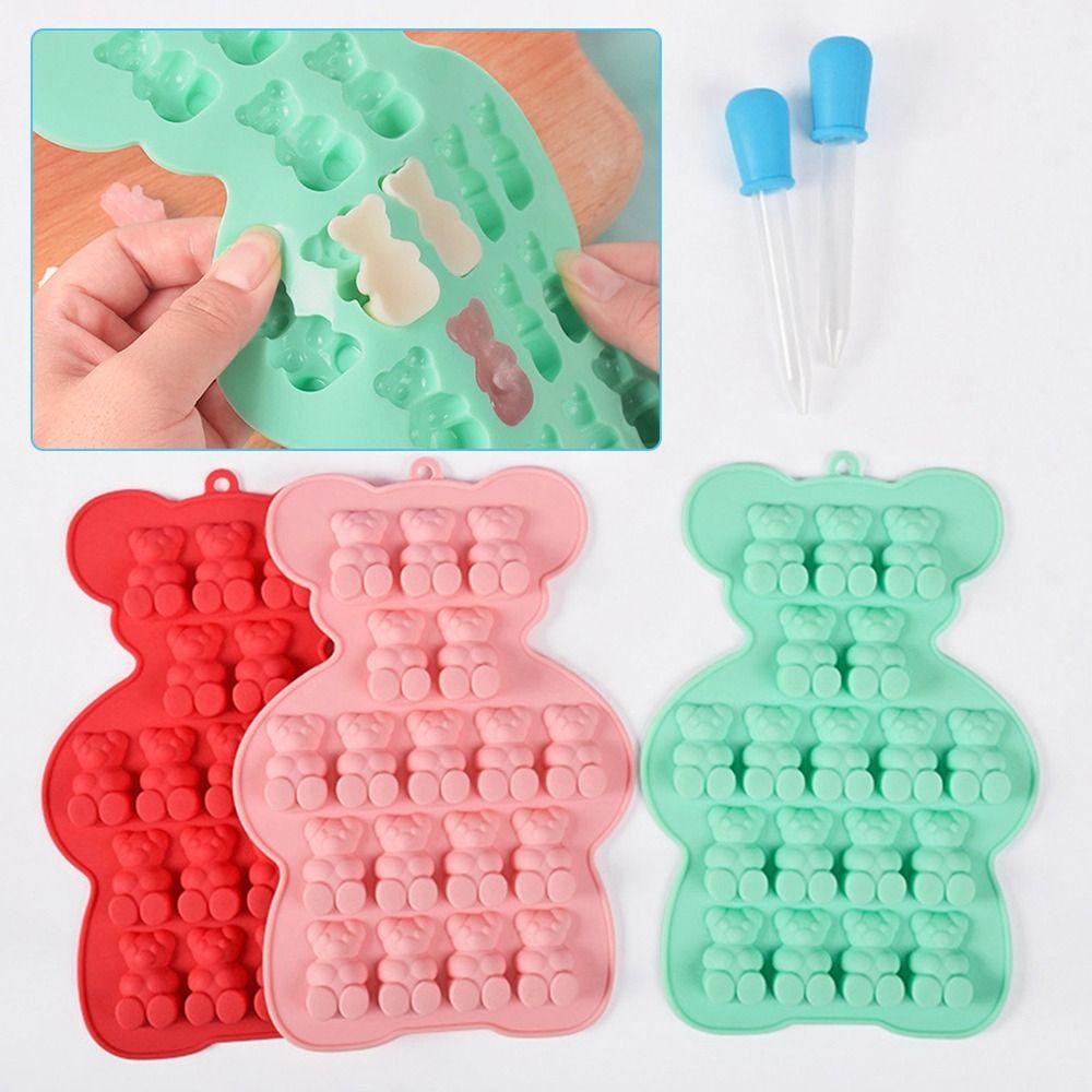 Populer Gummy Bear Silicone Mold Bakeware Fondant Drip Mold Cetakan Silikon Hias